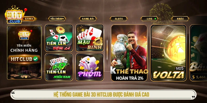 Hitclub ⭐ Link Vào & Tải App Hitclub iOS/APK 06/2026 Hệ thống game bài 3D HITCLUB được đánh giá cao